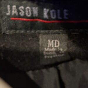 Jason Kole Black Pea Coat for Men